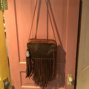 Auth. Louis Vuitton, fringed by vintage boho bags